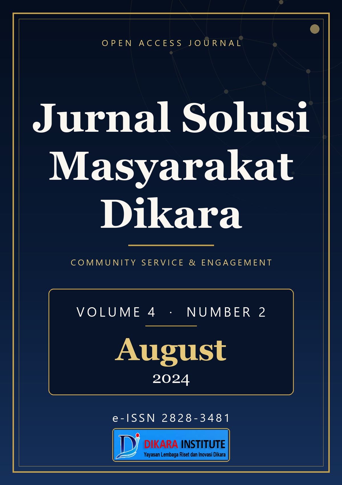 Cover of Jurnal Solusi Masyarakat Dikara, Volume 4 Number 2, August 2024