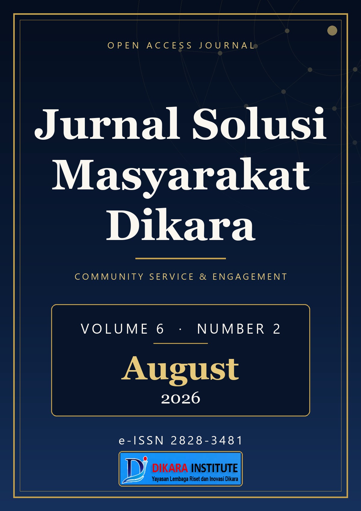 Cover of Jurnal Solusi Masyarakat Dikara, Volume 6 Number 2, August 2026